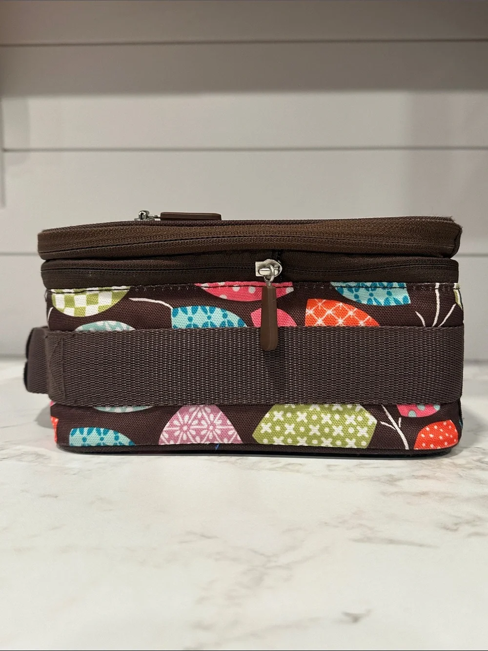 Pottery Barn Teen Gear Up Lunch Box RETIRED Vibrant Multi Color Leaf Print